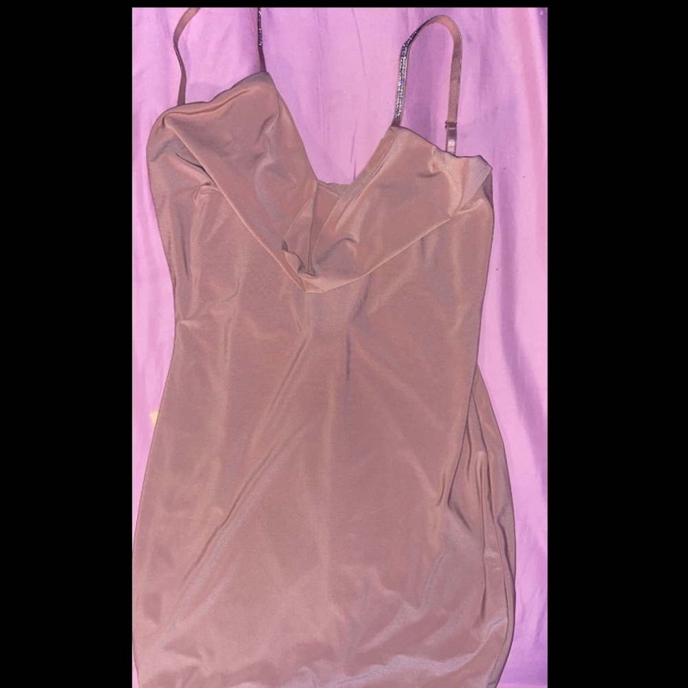 Pink Backless dress